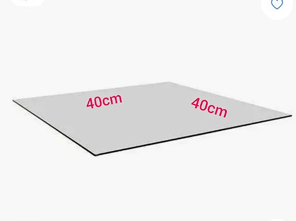 Vidro Para Balcão Modulado Incolor 4mm 40x40 Primeira Linha