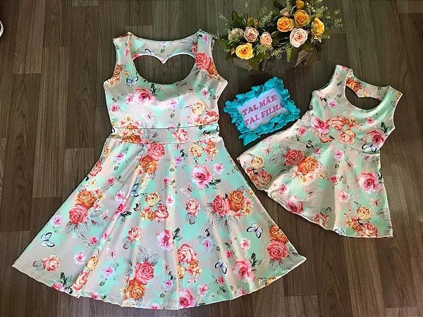 Vestido Mãe e Filha - Jardim da Infância