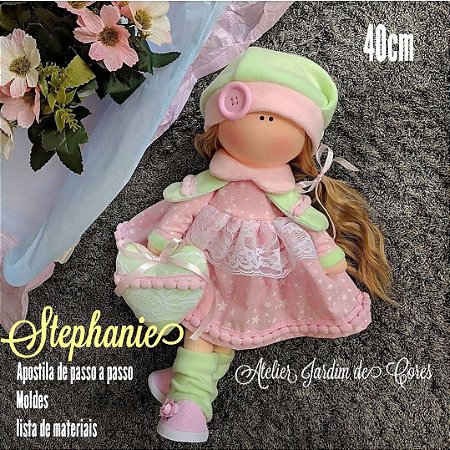 Apostila digital Boneca Russa Stephanie 40cm