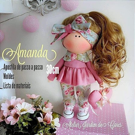 Apostila digital Boneca Amanda de 30cm