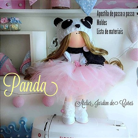 Apostila digital Boneca Panda 40cm