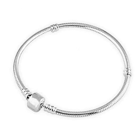 Pulseira para berloque 18cm - Ródio Branco