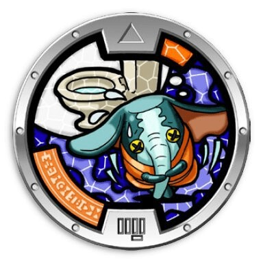 Voafante / Fidgephant - Medalha Yokai Watch Série 2