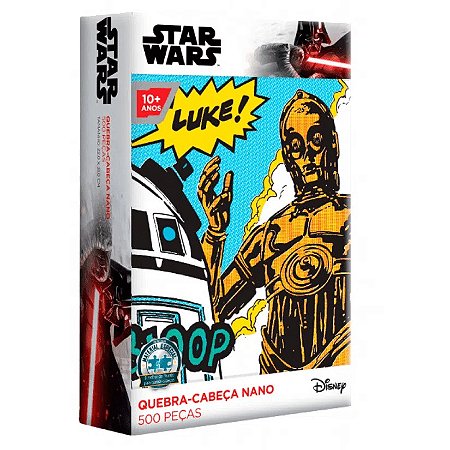 Quebra Cabeças Nano Star Wars - C3PO e R2D2 (500 Peças)