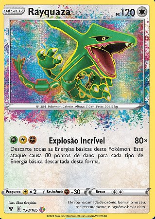 Rayquaza (138/185) - Carta Avulsa Pokemon