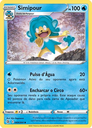 Simipour (69/264) - Carta Avulsa Pokemon