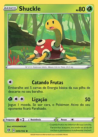 Shuckle (5/192) REV FOIL - Carta Avulsa Pokemon
