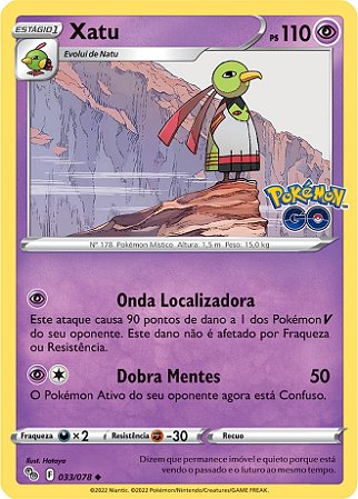 Xatu (033/78) - Carta Avulsa Pokemon