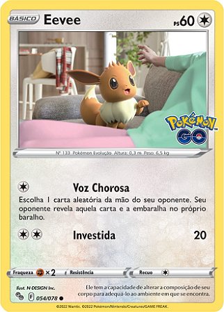 Eevee (054/78) - Carta Avulsa Pokemon
