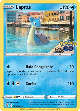 Lapras (023/78) FOIL - Carta Avulsa Pokemon