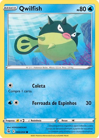 Qwilfish (60/264) - Carta Avulsa Pokemon