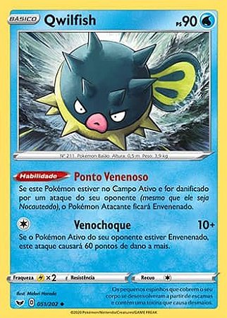 Qwilfish (51/202) - Carta Avulsa Pokemon