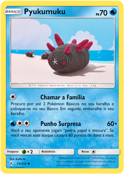 Pyukumuku (53/214) - Carta Avulsa Pokemon