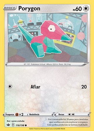Porygon (116/198) REV FOIL - Carta Avulsa Pokemon