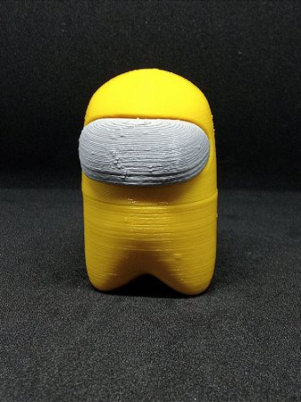 Among Us (Impostor) Amarelo-Cinza - Boneco Colecionável 3D V1