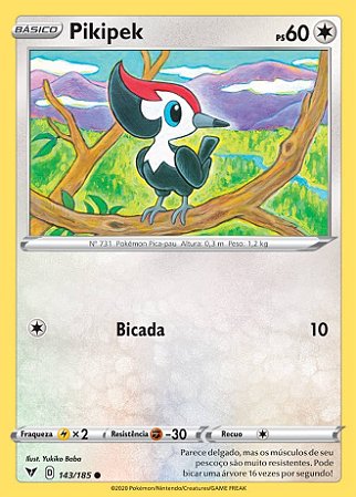 Pikipek (143/185) - Carta Avulsa Pokemon