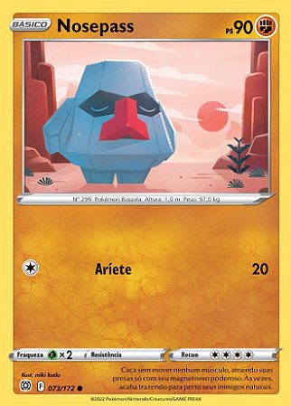 Nosepass (73/172) - Carta Avulsa Pokemon
