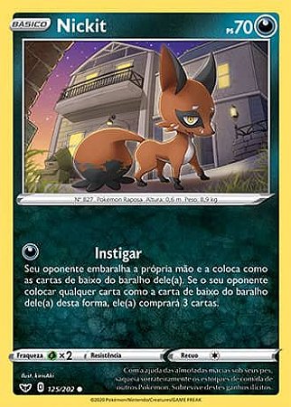 Nickit (125/202) - Carta Avulsa Pokemon