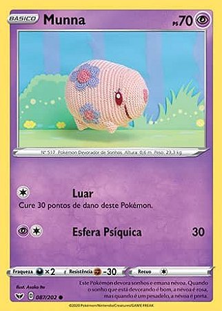 Munna (87/202) REV FOIL - Carta Avulsa Pokemon