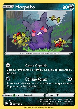 Morpeko (98/163) - Carta Avulsa Pokemon