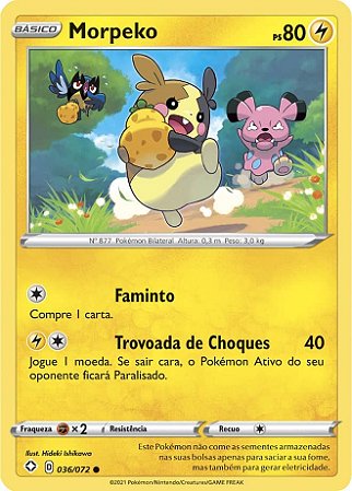 Morpeko (36/72) - Carta Avulsa Pokemon