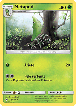 Metapod (2/147) REV FOIL - Carta Avulsa Pokemon