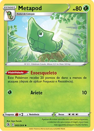 Metapod (2/264) - Carta Avulsa Pokemon