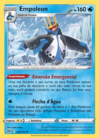 Empoleon (37/172) FOIL - Carta Avulsa Pokemon