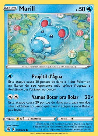 Marill (58/264) - Carta Avulsa Pokemon