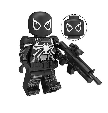 Agente Venom - Minifigura de Montar Marvel