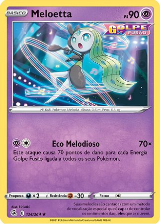 Meloetta (124/264) REV FOIL - Carta Avulsa Pokemon