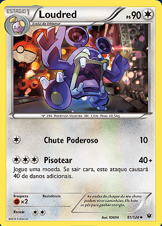 Loudred (81/124) - Carta Avulsa Pokemon