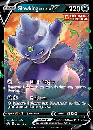 Slowking de Galar-V / Galarian Slowking-V (99/198) - Carta Avulsa Pokemon