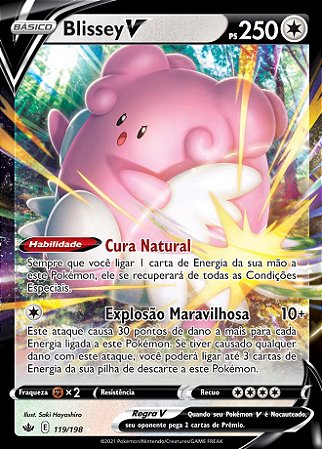 Blissey-V (119/198) - Carta Avulsa Pokemon