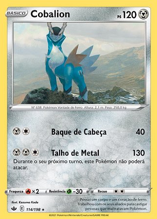 Cobalion (114/198) FOIL - Carta Avulsa Pokemon