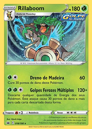 Rillaboom (18/198) FOIL - Carta Avulsa Pokemon