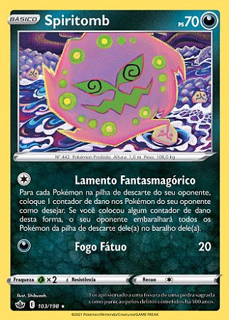 Spiritomb (103/198) - Carta Avulsa Pokemon