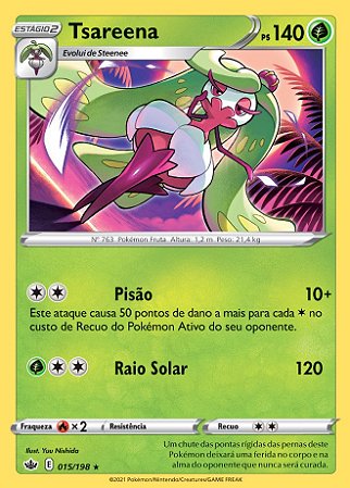 Tsareena (15/198) - Carta Avulsa Pokemon
