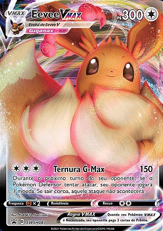 Eevee-VMAX (SWSH087) - Carta Avulsa Pokemon