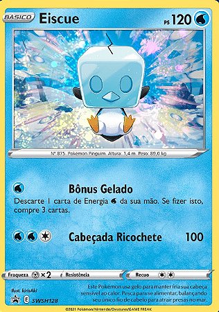 Eiscue (SWSH128) FOIL - Carta Avulsa Pokemon