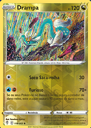 Drampa (119/203) REV FOIL - Carta Avulsa Pokemon