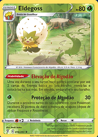 Eldegoss (16/203) REV FOIL - Carta Avulsa Pokemon