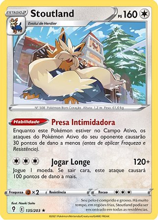 Stoutland (135/203) - Carta Avulsa Pokemon