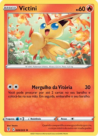 Victini-V (25/202) - Carta Avulsa Pokemon - Planeta Nerd-Geek