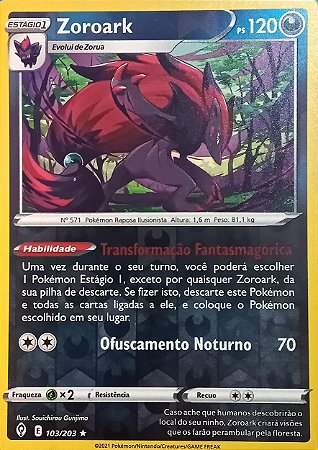 Zoroark (103/203) REV FOIL - Carta Avulsa Pokemon
