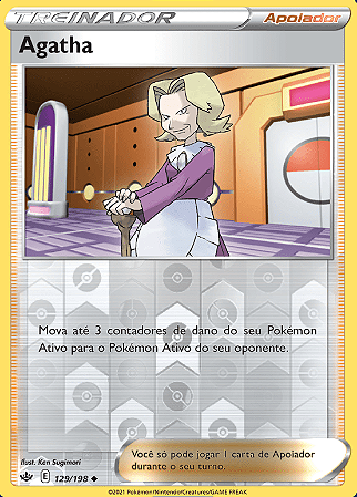 Agatha (129/198) REV FOIL - Carta Avulsa Pokemon