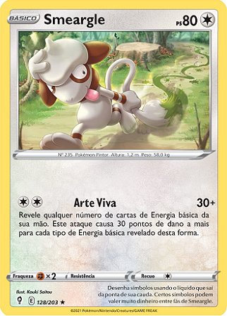 Smeargle (128/203) - Carta Avulsa Pokemon