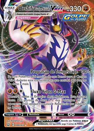 Urshifu Golpe Fluido-VMAX / Rapid Strike Urshifu-VMAX (88/163) - Carta Avulsa Pokemon