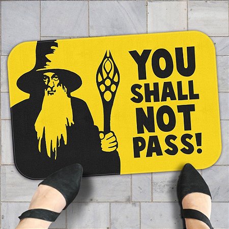 Tapete Decorativo Gandalf - You Shall Not Pass (Senhor dos Anéis) (60x40)