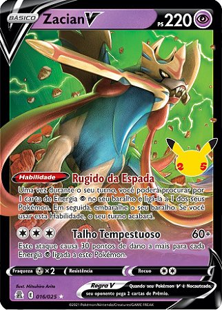 Zamazenta-V (018/25) - Carta Avulsa Pokemon - Planeta Nerd-Geek